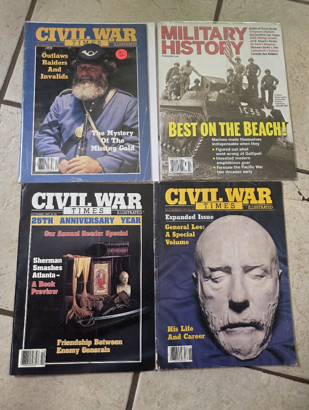 Civil War Times & Military History Magazine Lot X4 WW2 History, Soldiers
